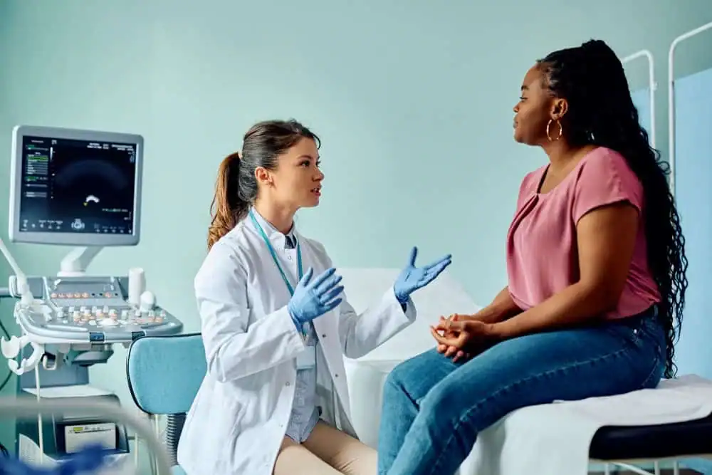 Woman have consultation about vaginal laxity Belper