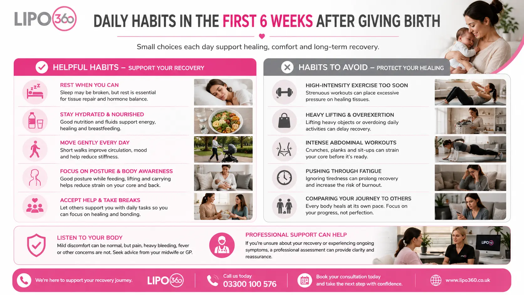 What to Do (and Avoid) in the First 6 Weeks After Giving Birth To Avoid Diastasis Recti 3 First 6 Weeks After Giving Birth To Avoid Diastasis Recti Belper : Daily Habits in the First 6 Weeks After Giving Birth